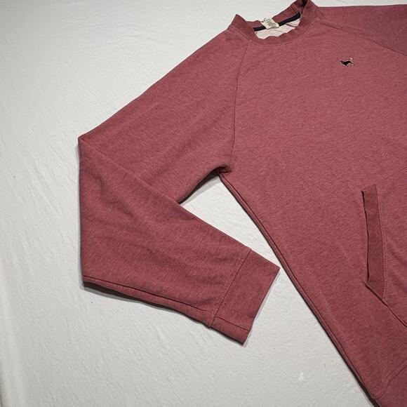 The Black Dog Sweatshirt Crewneck Sweater Salmon Pockets - Mens Med. - Picture 7 of 9